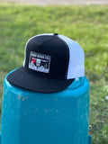 Black/White Patch Flatbill